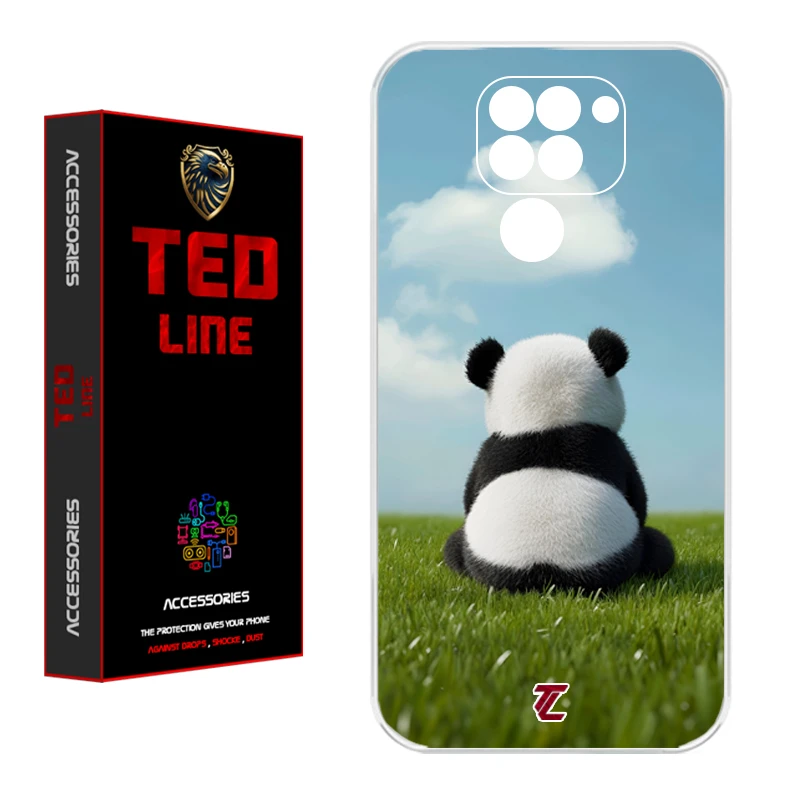 کاور تدلاین طرح پاندا کد 1150 مناسب برای گوشی موبایل شیائومی Redmi Note 9 