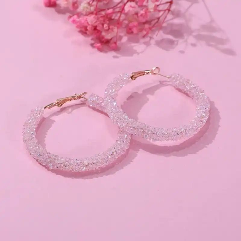 گوشواره زنانه شین مدل کریستالی