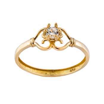 انگشتر طلا 18 عیار زنانه جواهری سون مدل 2729