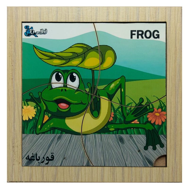 پازل 4 تکه مدل P4-100 طرح حیوان قورباغه