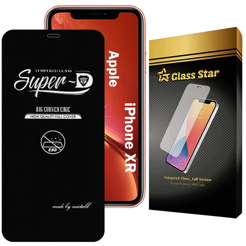 محافظ صفحه نمایش گلس استار مدل SUPERDNS مناسب برای گوشی موبایل اپل iPhone XR