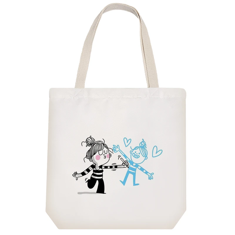 ساک خرید خندالو مدل دختر بامزه کد H862