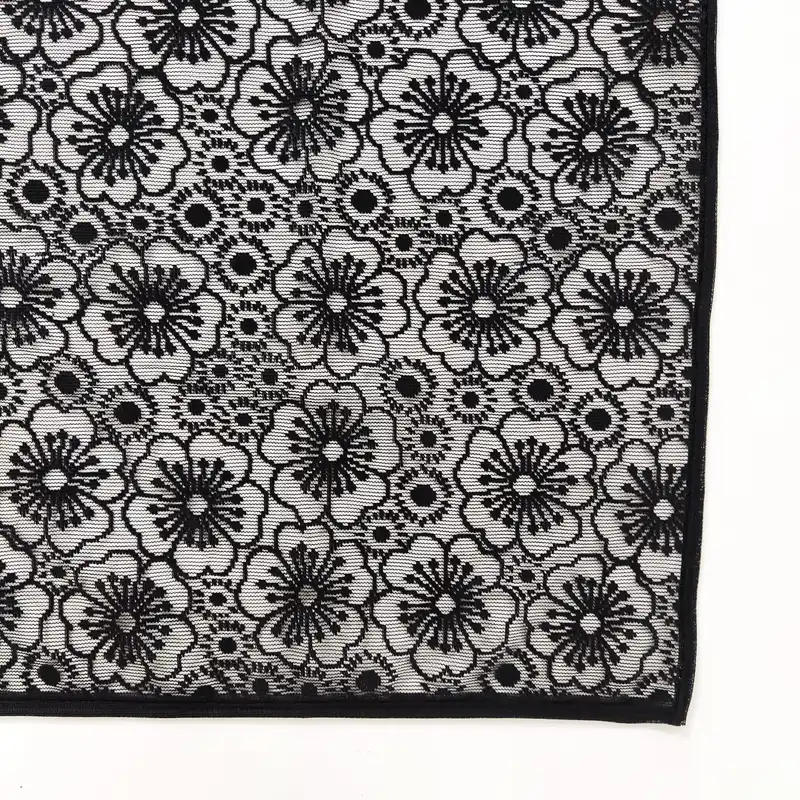 روسری زنانه مدل مینی اسکارف توری طرح گل