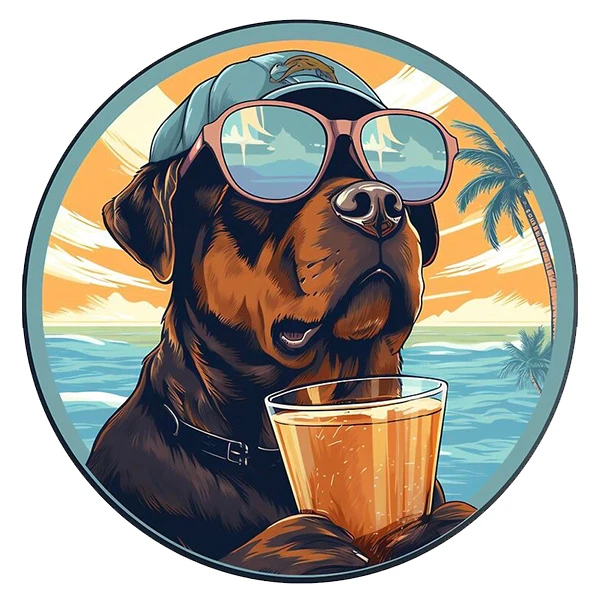 استیکر پارچه و لباس پاد آفرین طرح سگ کد 4361