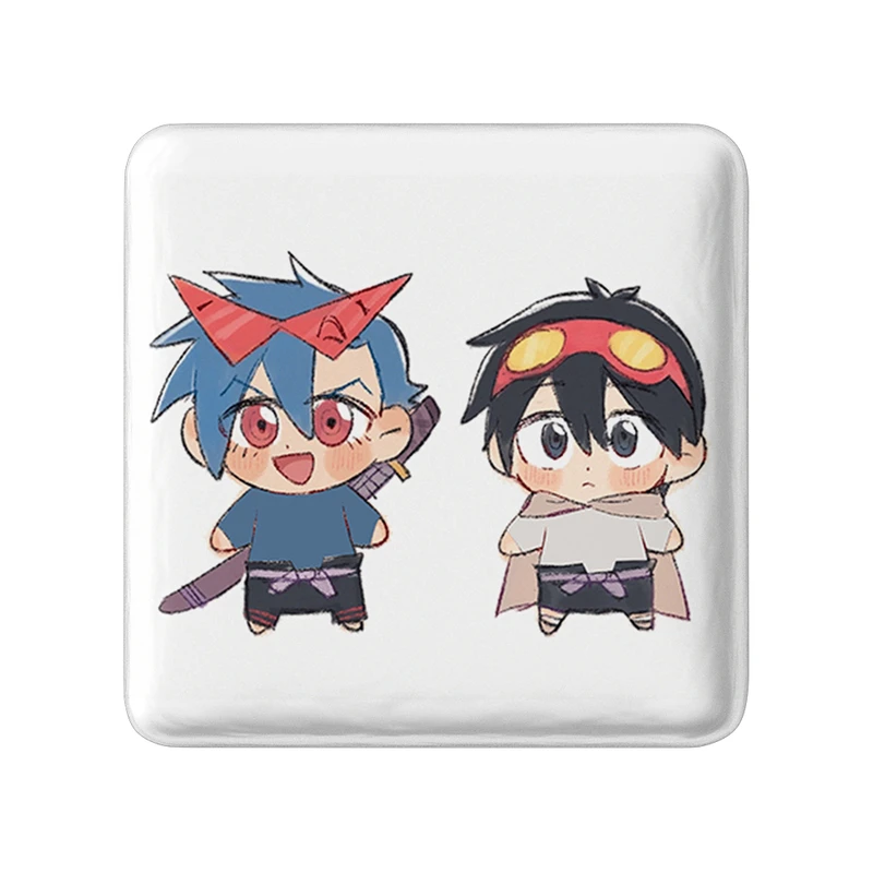 مگنت خندالو طرح کامینا و سیمون انیمه گورن لاگان مدل مربعی کد 32293