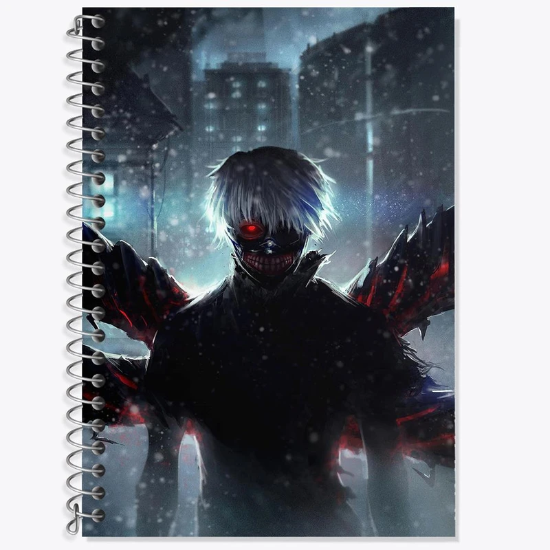دفتر لغت 50 برگ خندالو مدل کانکی کن انیمه توکیو غول Tokyo Ghoul کد 11880