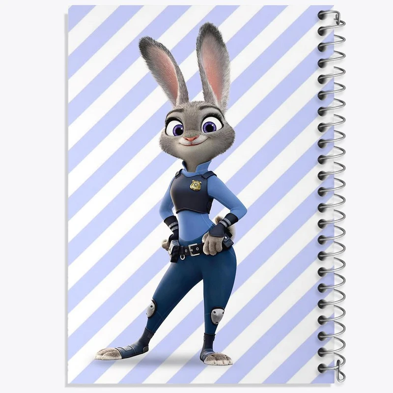 دفتر بولت ژورنال 50 برگ خندالو طرح انیمیشن زوتوپیا کد 1020