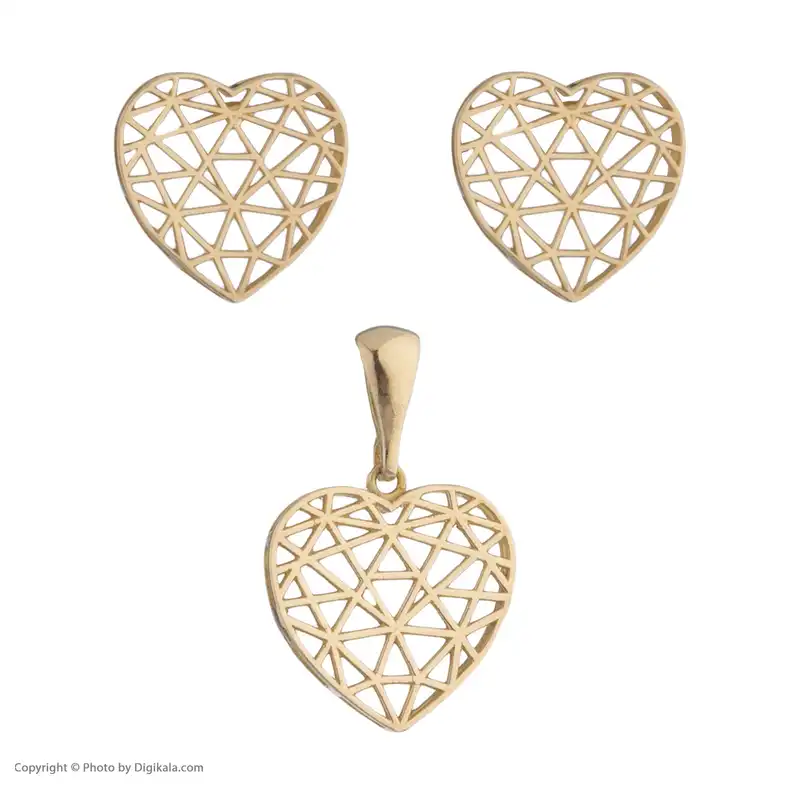 ست طلا 18 عیار زنانه مایا ماهک مدل MS0668