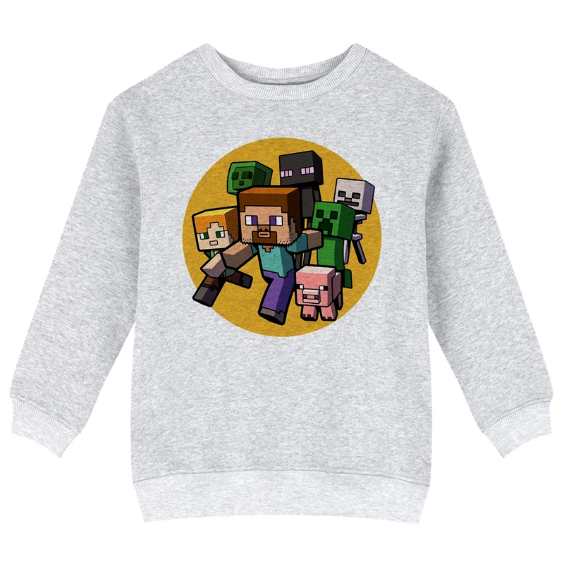 سویشرت پسرانه مدل X56 طرح ماینکرفت