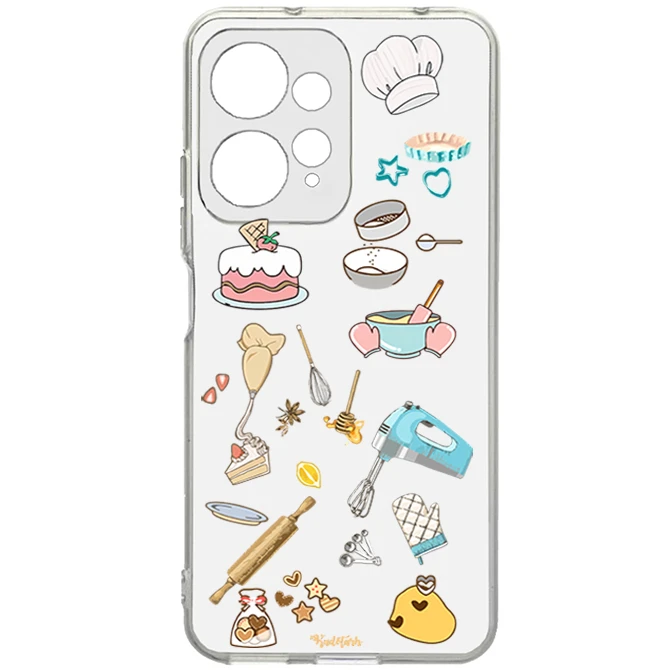 کاور طرح آشپزی مناسب برای گوشی موبایل شیائومی Redmi Note 12 4G