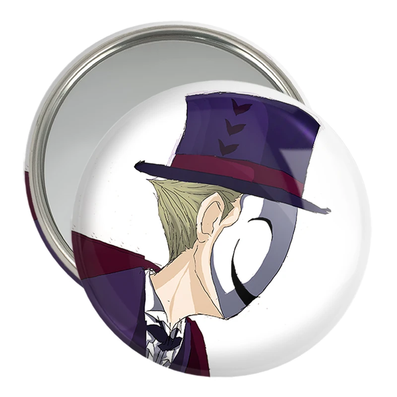 آینه جیبی خندالو مدل تینا انیمه گلوله سیاه کد 35856