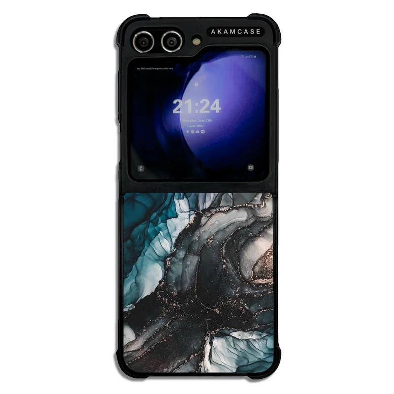 کاور آکام مدل AMC-WSGZFLIP5-MARBLE-21 مناسب برای گوشی موبایل سامسونگ Galaxy Z Flip 5