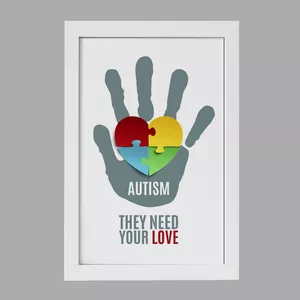 تابلو خندالو مدل اتیسم Autism کد 26745