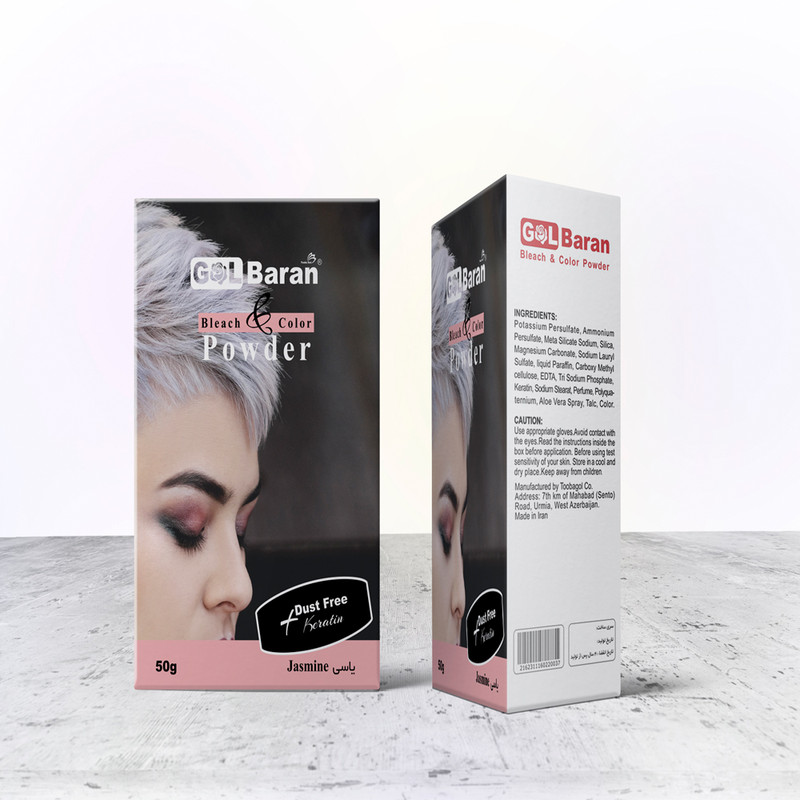 پودر دکلره گلباران مدل NW وزن 50 گرم رنگ یاسی