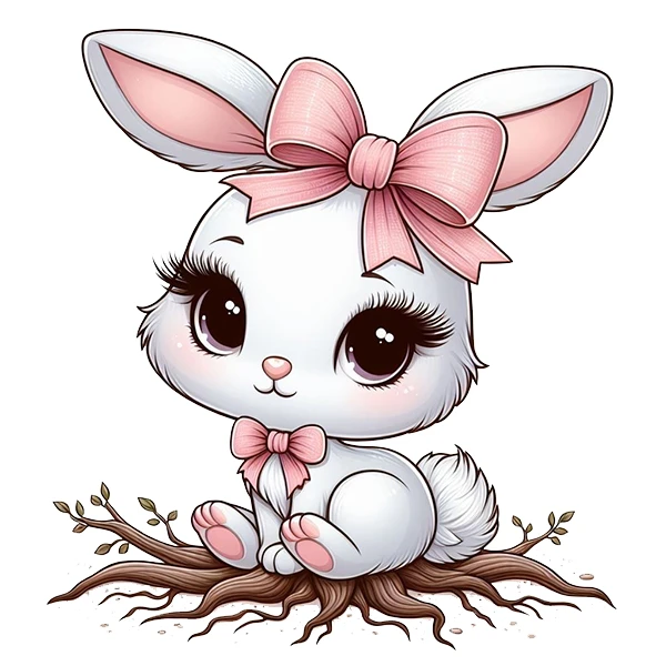   استیکر پارچه و لباس پاد آفرین طرح خرگوشی کد 3382