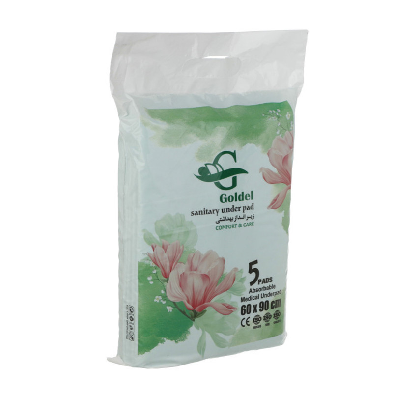 پد زیر انداز بهداشتی گلدل مدل اکو مجموعه 2 عددی