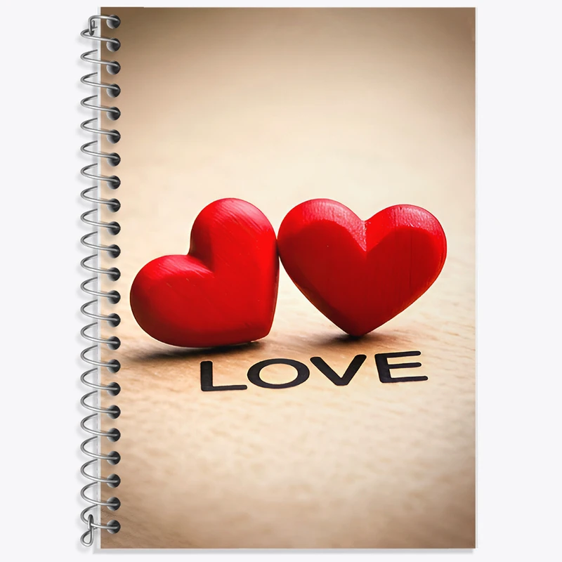 دفتر لغت 50 برگ خندالو طرح قلب (Love) کد F7704