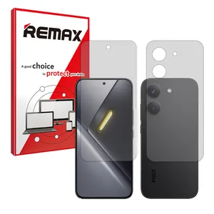 Remax Hydrogel model Transparent Screen Protector for Xiaomi Poco X8 Pro mobile phone along with the back protector