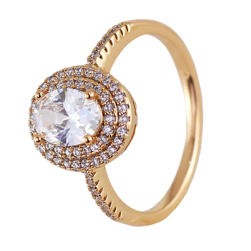 انگشتر زنانه ژوپینگ مدل تک نگین کد AAE464