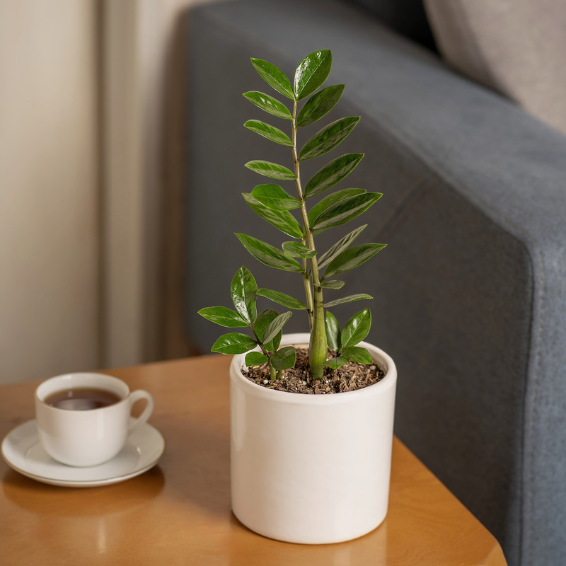 گیاه طبیعی زاموفیلیا مدل سفالی گیاه طبیعی زاموفیلیا مدل سفالی