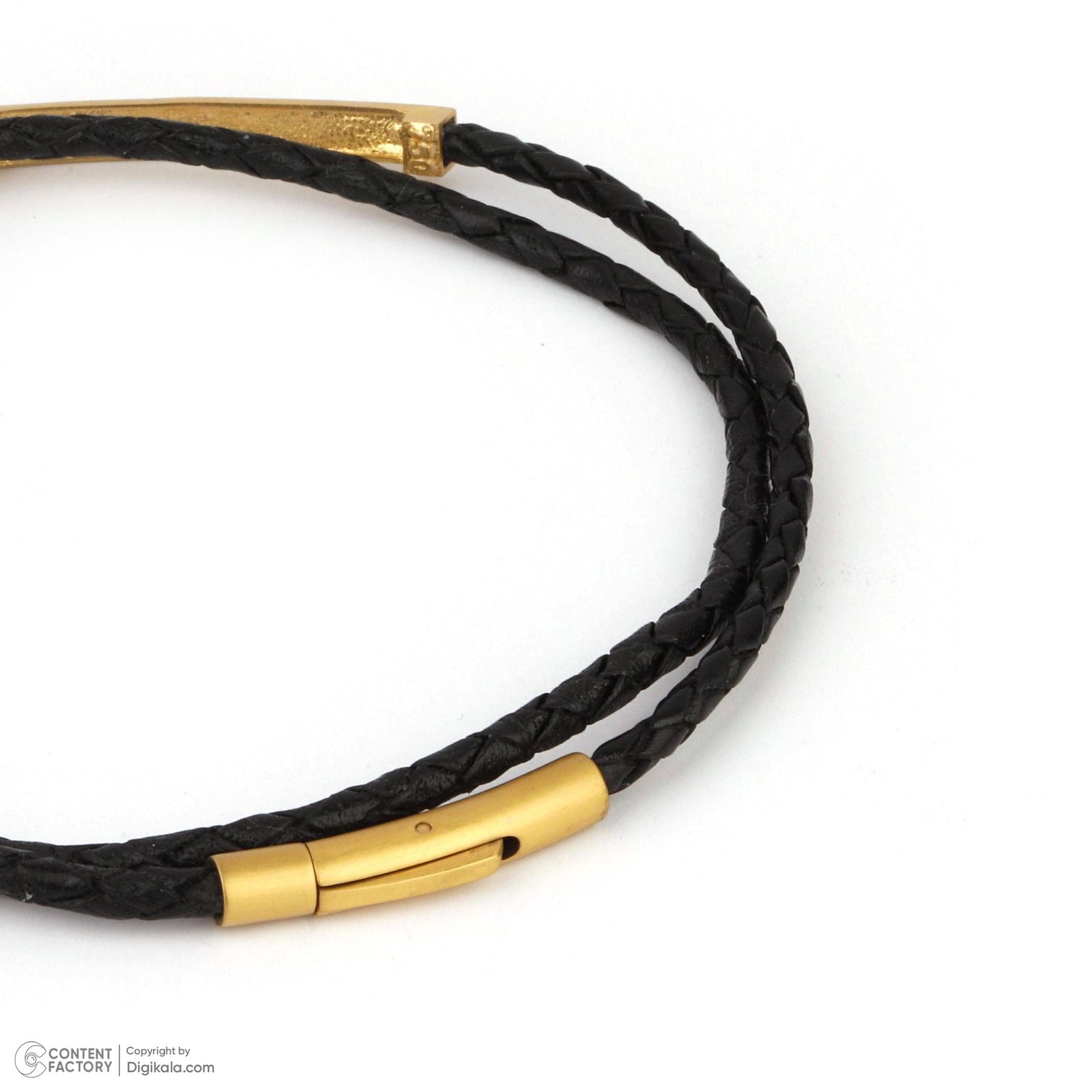 دستبند طلا 18 عیار مردانه تاج مدل G223 -  - 3