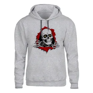 هودی مردانه مدل   اسکلت کد SH16 رنگ طوسی