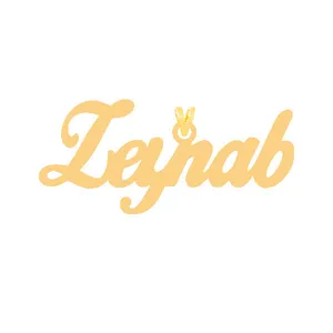 آویز گردنبند طلا 18 عیار زنانه الن نار مدل زينب 30607