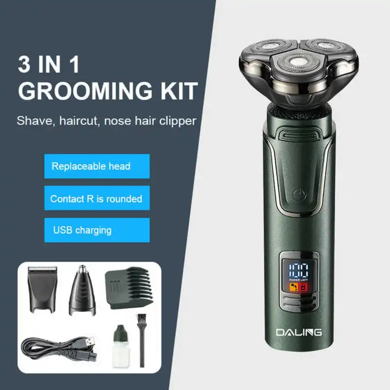 ست ماشین اصلاح موی صورت و بدن شارژی دالینگ مدل dl-9208