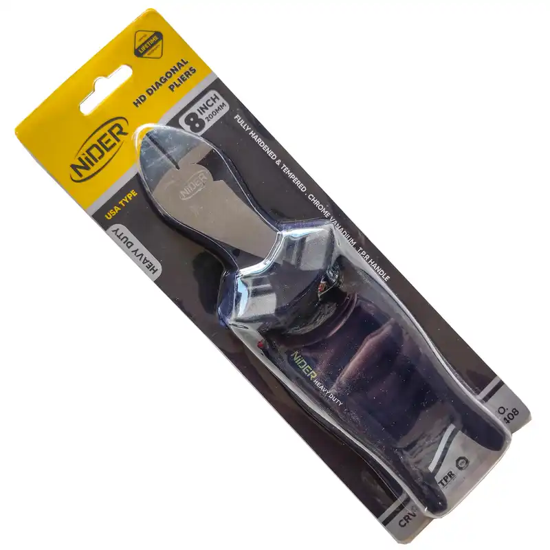 انبر سیم چین نیدر مدل کله گاوی کد HEAVY DUTY CR-V 08  سایز 8 اینچ