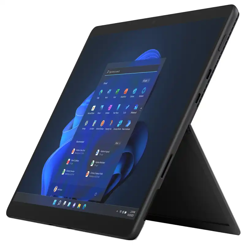 تبلت مایکروسافت مدل Surface Pro 8-i7 ظرفیت 512 گیگابایت و 16 گیگابایت رم به همراه کیبورد Black Type Cover