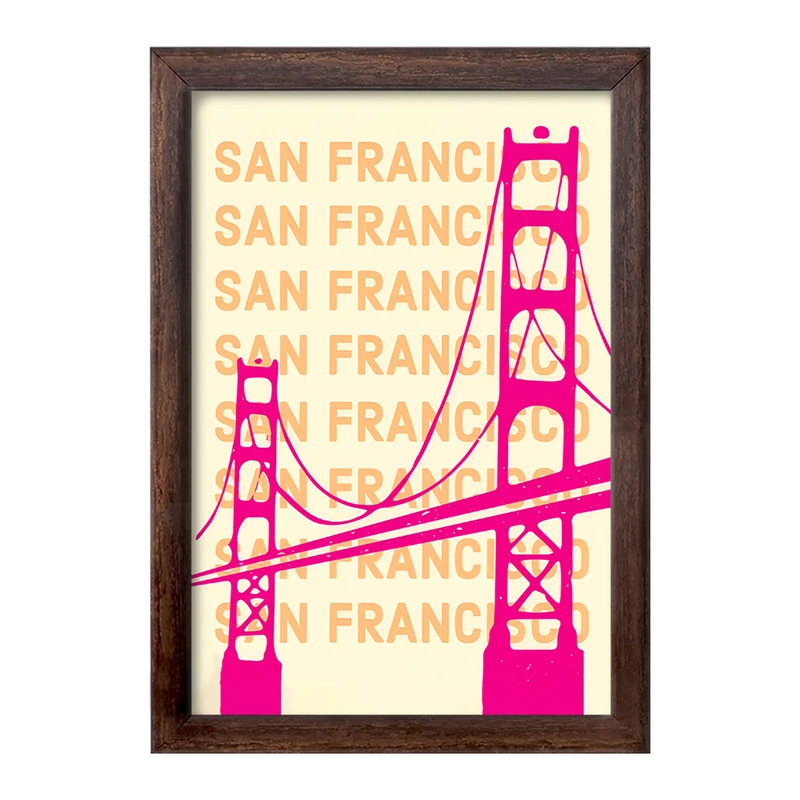 تابلو خندالو طرح سان فرانسیسکو (San Francisco) کد F5957