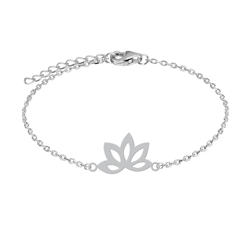 دستبند زنجیری زنانه هایکا طرح برگ کد zd.ha 305