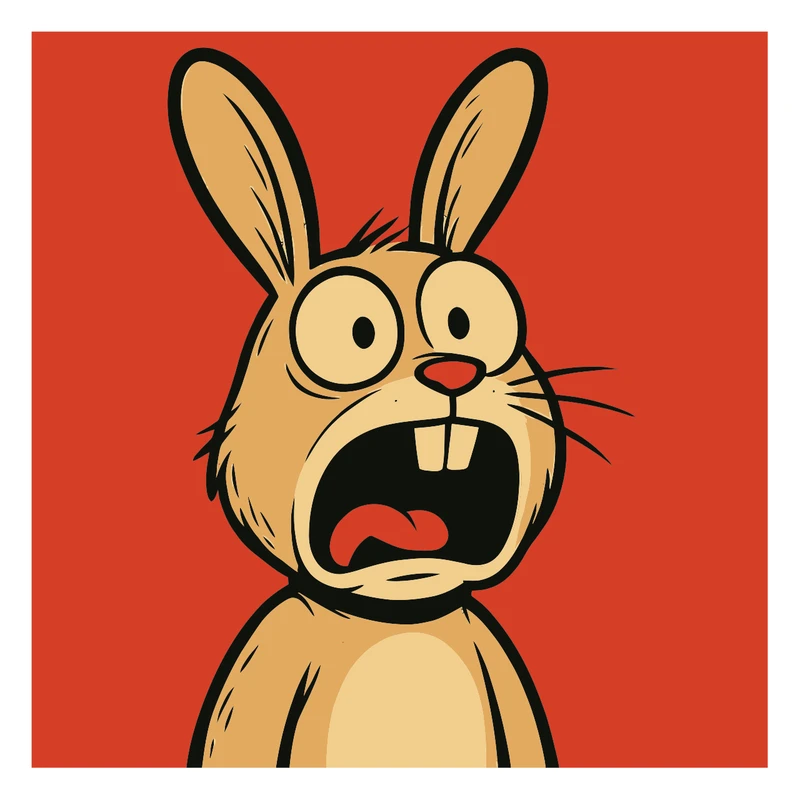 برچسب لپ تاپ پویا مارکت طرح خرگوش کد 3925