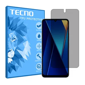 Tecno brand shockproof Privacy screen protector glass for Xiaomi Poco C65