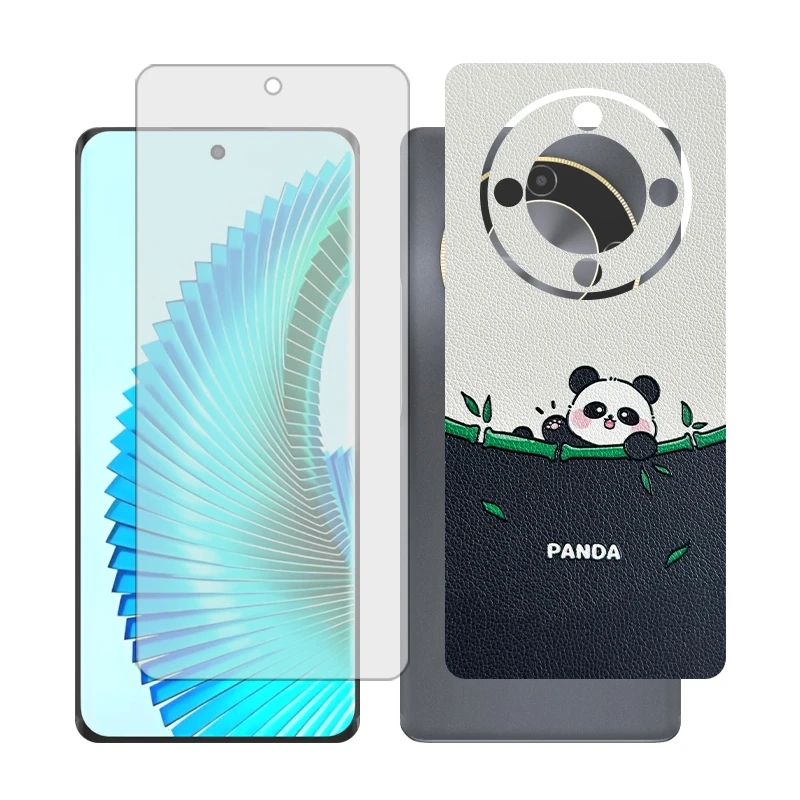 محافظ صفحه نمایش گلس مدل Together مناسب برای گوشی موبایل آنر X9b به همراه برچسب پوششی پشت گوشی