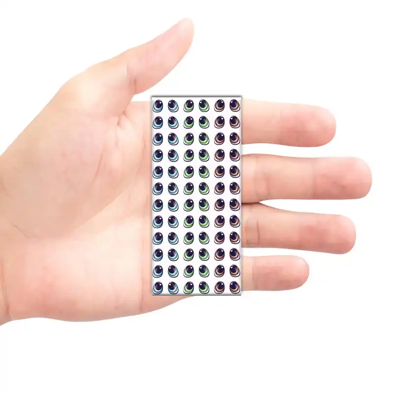 چشم عروسک مدل رزینی 5 میل کد 10 مجموعه 72 عددی