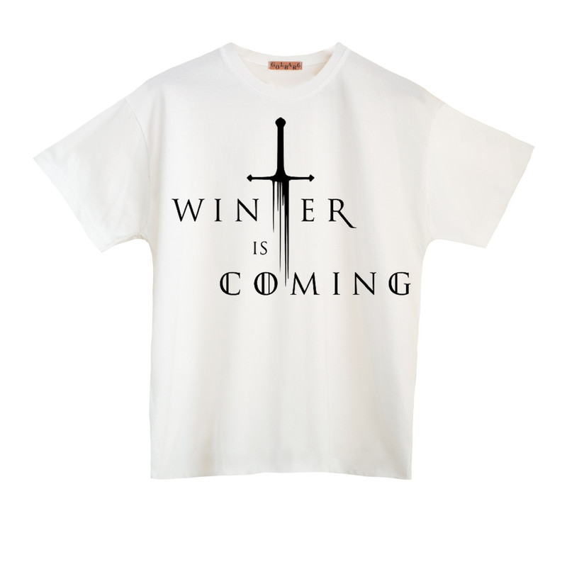 تی شرت آستین کوتاه مردانه مدل winter is coming