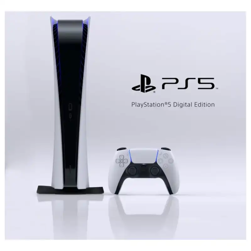 کنسول بازی سونی مدل Playstation 5 Digital Edition ظرفیت 825 گیگابایت به همراه کارت طلایی نصب بازی