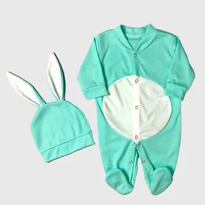  ست سرهمی و کلاه نوزاد طرح خرگوش