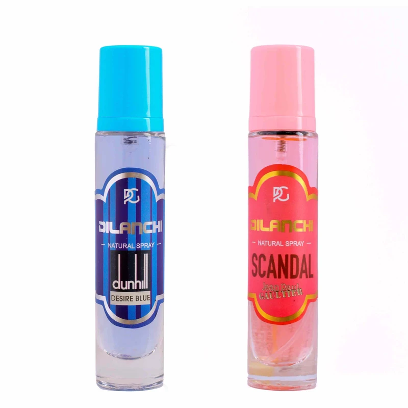 عطر جیبی دیلانچی پلاس مدل اسکندل-دانهیل با رایحه شیرین و خنک حجم 30 میلی لیتر مجموعه 2 عددی