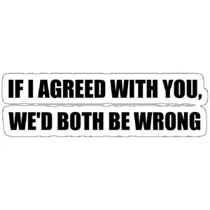 استیکر لپ تاپ مدل Both Be Wrong
