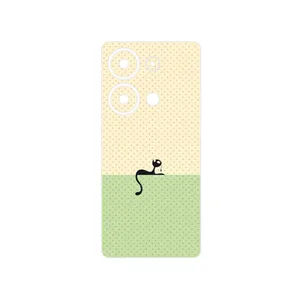MAHOOT Minimal Internet Cat Icon Cover Sticker for Xiaomi Redmi Note 13 Pro 4G