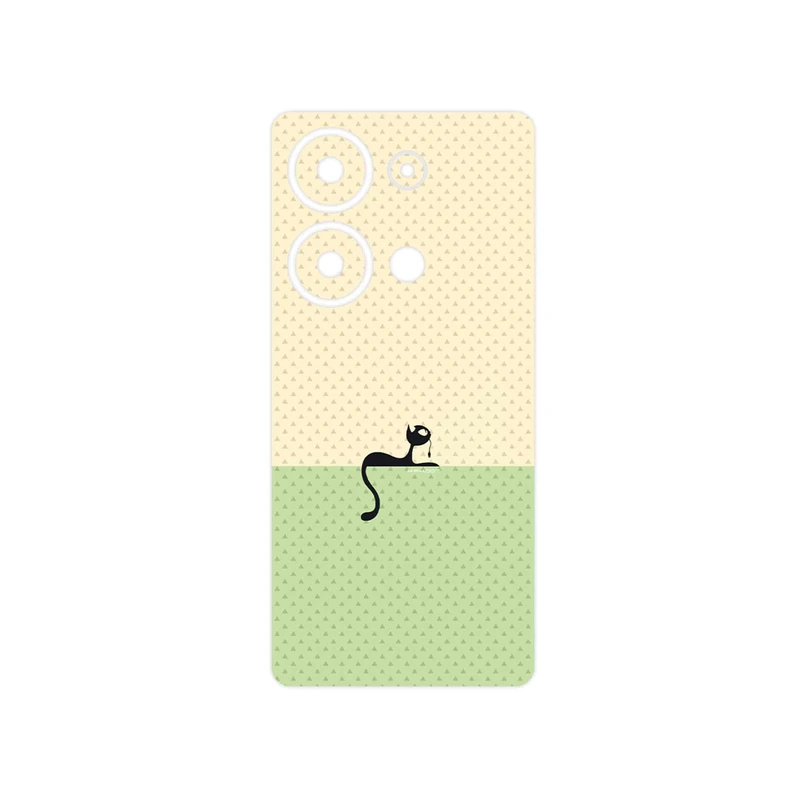 برچسب پوششی ماهوت مدل Minimal Internet Cat Icon مناسب برای گوشی موبایل شیائومی Redmi Note 13 Pro 4G
