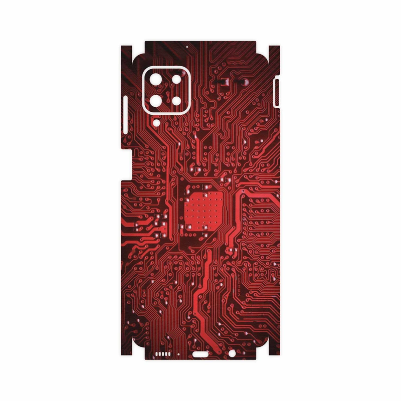 برچسب پوششی ماهوت مدل Red Printed Circuit Board-FullSkin مناسب برای گوشی موبایل سامسونگ Galaxy M62