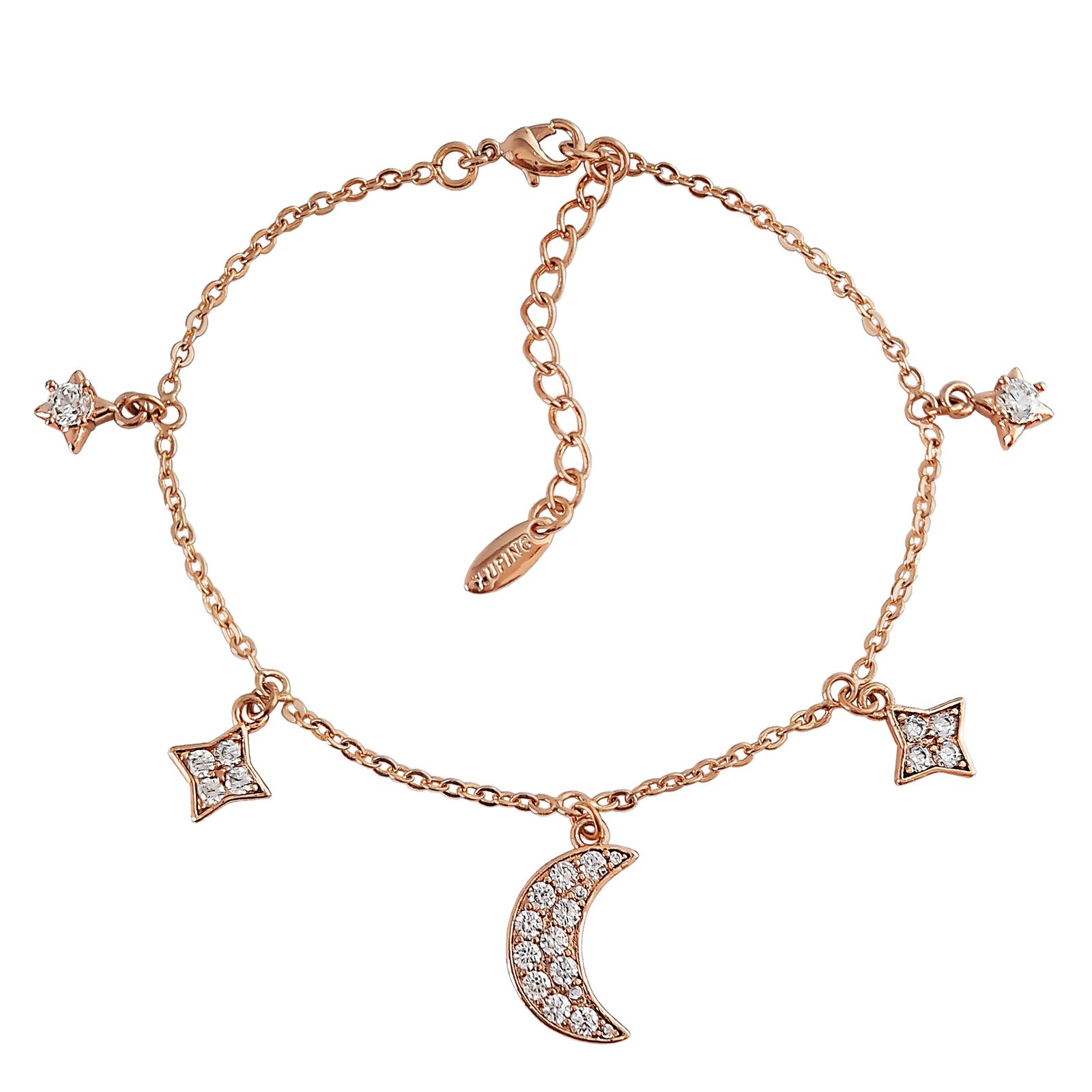 دستبند زنانه ژوپینگ طرح ماه و ستاره کد XP239 -  - 1