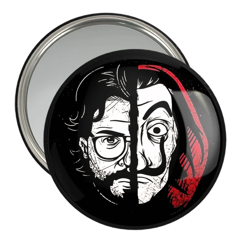 آینه جیبی خندالو مدل پروفسور سریال Money Heist  کد 3232