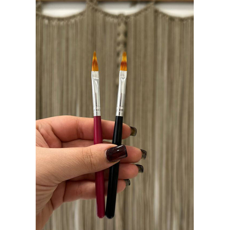 قلم موی طراحی ناخن مدل AM-V مجموعه 2 عددی