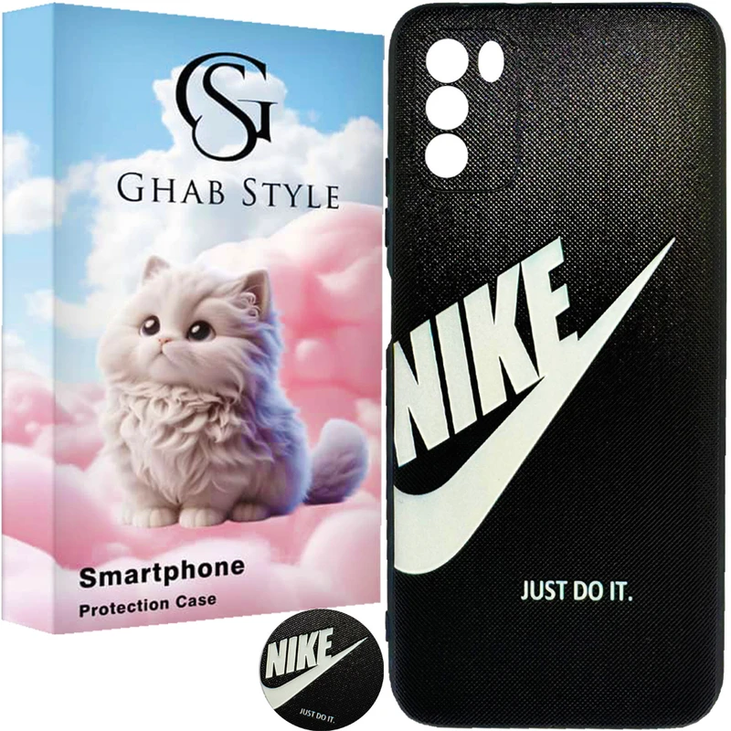 کاور قاب استایل مدل Sport مناسب برای گوشی موبایل شیائومی Poco M3به همراه پاپ سوکت