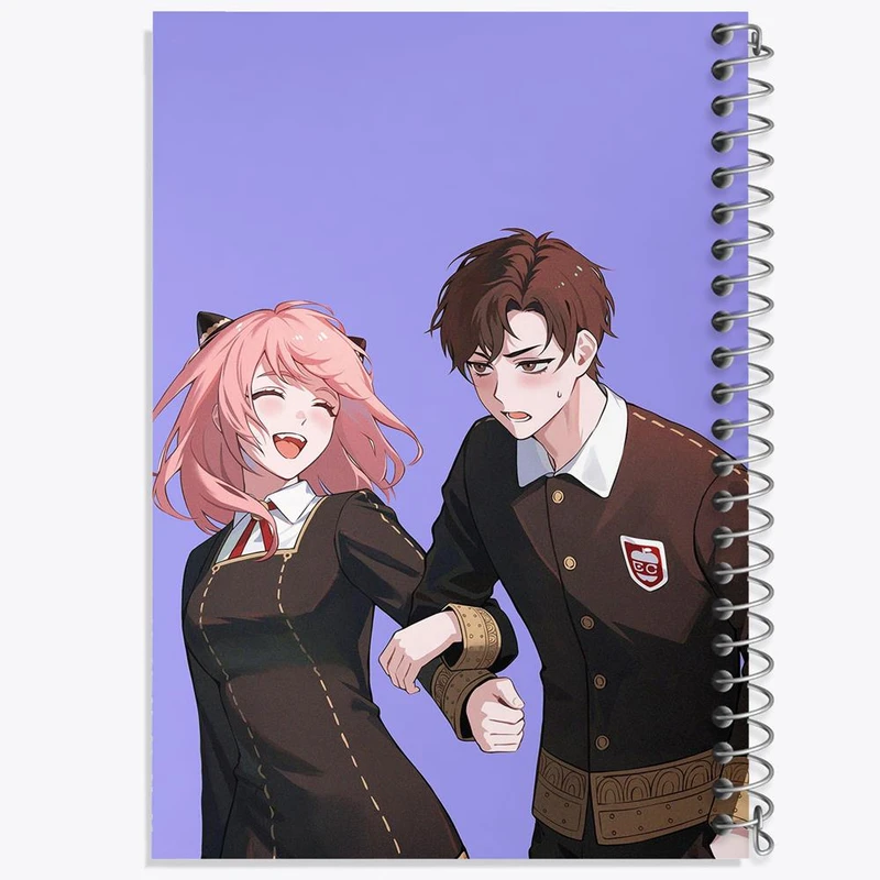 دفتر نت موسیقی 50 برگ خندالو مدل خانواده فورجر انیمه اسپای ایکس فمیلی Spy x Family کد 15572