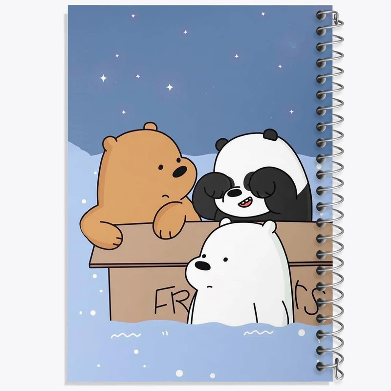 دفتر نقاشی 50 برگ خندالو مدل انیمیشن سه خرس کله پوک کد 27650